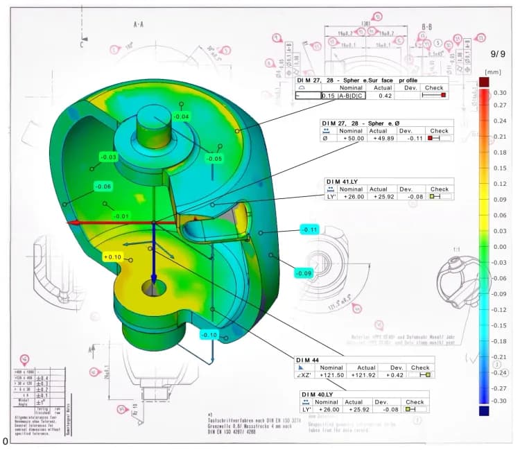 Metrological Inspection Using 3D Scan Data